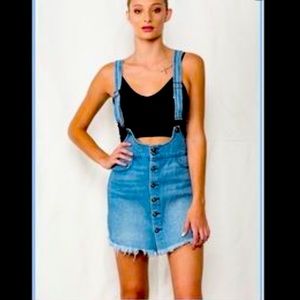 Denim Overall Skirt